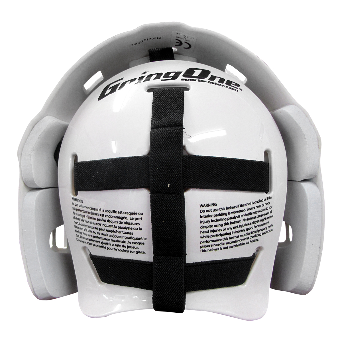 Masque de gardien de hockey de rue SÉNIOR, blanc