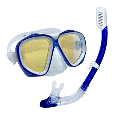 Masque de plongée série pro Scaup® «Coral» avec tuba pour adultes