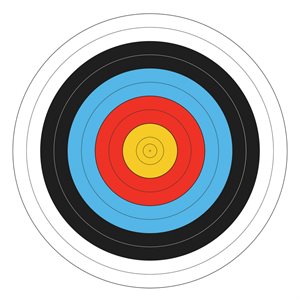 Round Foam Archery Target with Cover, 48" (122 cm)