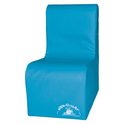 Foam chair for 1 child, cyan
