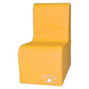 Sofa en mousse 1 place pour enfants, jaune