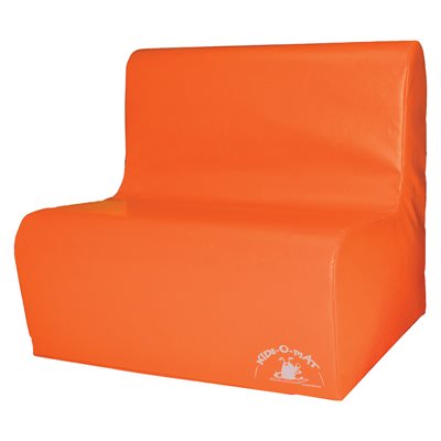 Foam chair for 2 children, orange