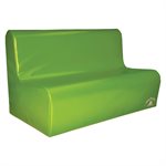 Foam chair for 3 children, green