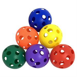 Balles perforées, 8 cm (3"), ensemble de 6