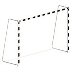 Paire de buts de handball pliants SÉNIOR en aluminium peint noir et blanc, 1,98 x 2,97 m (6'6" x 9'9")