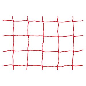 Soccer net, red, 8'x24'x3'x8'