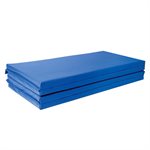 Matelas pliant en mousse haute densité avec attaches sur les 4 côtés