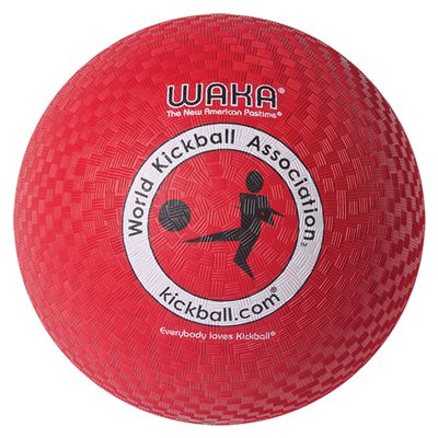 Ballon officiel de kickball rouge Mikasa® «Waka»