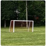 Painted aluminum soccer goals - 5' x 8' x 2'3" x 4'