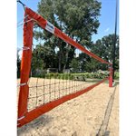 Pro-Beach Competition beach volleyball net, 2 steel wires