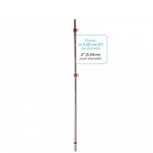 Single Volleyball Post, Without Winch, 2" (5.08cm)