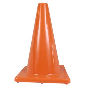 Soft PVC cone, orange