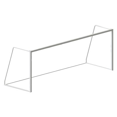 Senior Aluminum Soccer Goals, Square Posts, 8' x 24' x 4' x 6' 