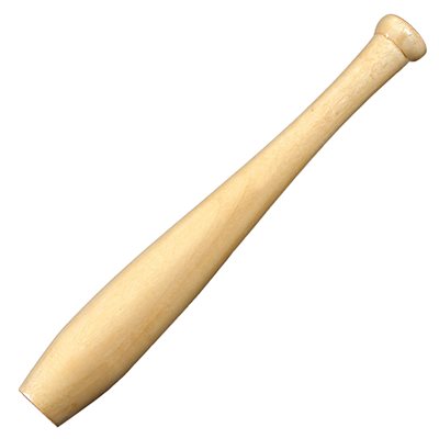 Quille en bois verni, 14"